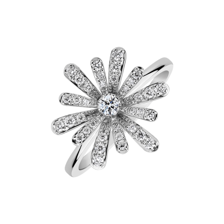 Prsten s diamanty Starflower